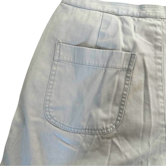 Eddie Bauer Women’s Blue Skort Size 16 Cotton Wrap Front Pockets Casual Summer - Picture 5 of 7